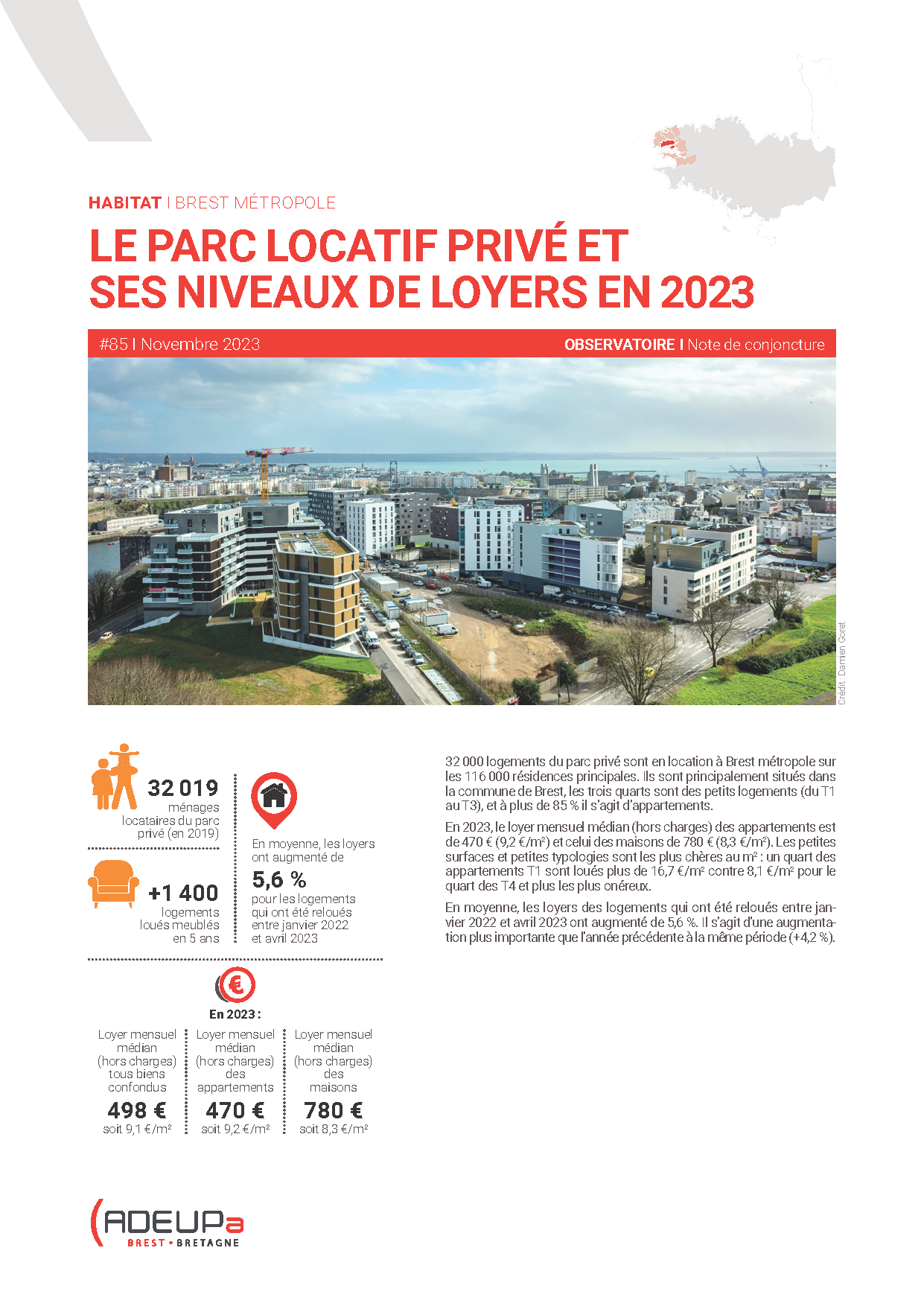 Le parc locatif privé et ses niveaux de loyers en 2023